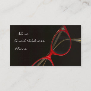 Carte De Visite Verres rouges par Leslie Harlow - customisé