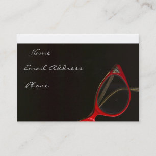 Carte De Visite Verres rouges par Leslie Harlow - customisé