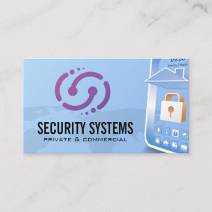 Carte De Visite Verrou de sécurité Technologie de téléphone inte