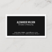 Carte De Visite Verrouillage de sécurité numérique | Systèmes de d (Dos)