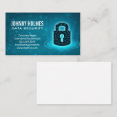 Carte De Visite Verrouiller le logo du système de sécurité (Devant / Derrière)