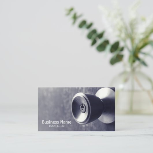 Carte De Visite verrous de porte (Debout devant)