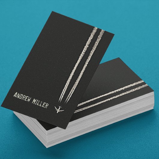 Carte De Visite Vers le haut dans le pilote d'avion Sky/High Altit