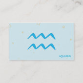 Carte De Visite Verseau - affaires (Dos)