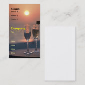 Carte De Visite Versement au coucher du soleil (Devant / Derrière)