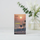 Carte De Visite Versement au coucher du soleil (Debout devant)