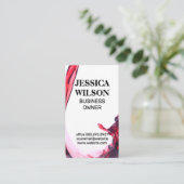 Carte De Visite Verser du vin rouge en verre (Debout devant)