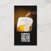 Carte De Visite Verser la bière dans la Mug (Devant)