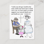 Carte De Visite Versets bibliques pour les aînés (Devant)