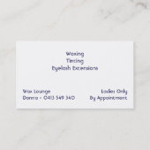 Carte De Visite Version de salon de cire VRAIMENT finale (Dos)