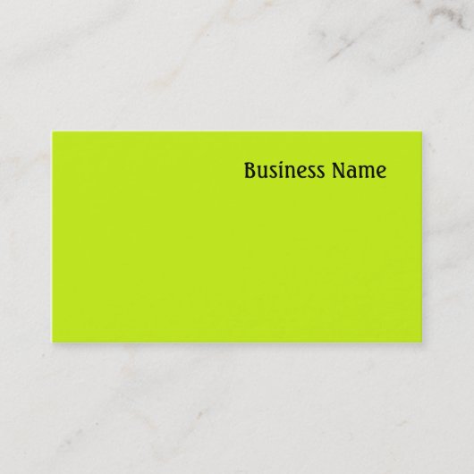 Carte De Visite Vert (Devant)