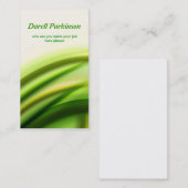 carte de visite vert (Devant / Derrière)