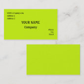 Carte De Visite Vert (Devant / Derrière)