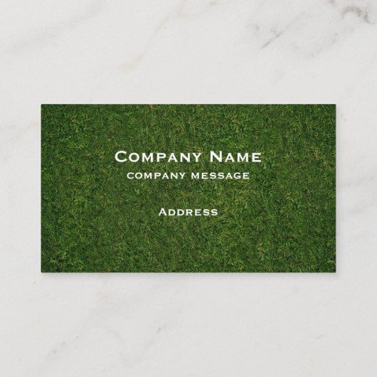 Carte de visite vert (Dos)