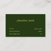 Carte De Visite Vert (Dos)