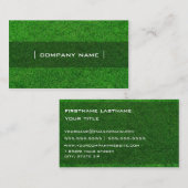 Carte de visite vert (Devant / Derrière)