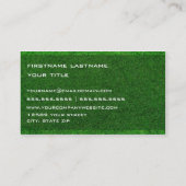 Carte de visite vert (Dos)