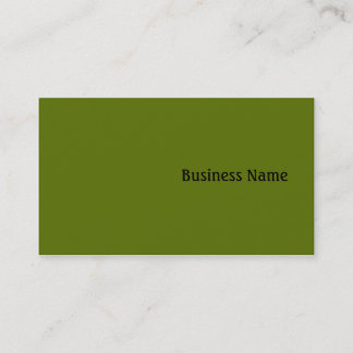 Carte De Visite Vert