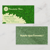 Carte de visite vert (Devant / Derrière)