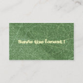 Carte de visite vert (Dos)