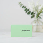 Carte De Visite Vert (Debout devant)