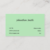 Carte De Visite Vert (Dos)