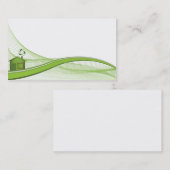 Carte de visite vert 1 (Devant / Derrière)