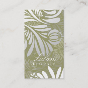 CARTE DE VISITE VERT 311-EXOTIC FLORAL