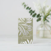 CARTE DE VISITE VERT 311-EXOTIC FLORAL (Debout devant)