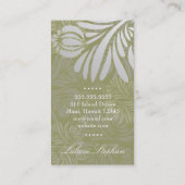 CARTE DE VISITE VERT 311-EXOTIC FLORAL (Dos)