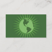 Carte De Visite Vert - affaires (Dos)