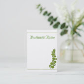 Carte De Visite Vert allant (Debout devant)