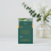 Carte de visite vert Apple (Debout devant)