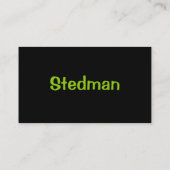 Carte De Visite Vert au néon lumineux (Dos)