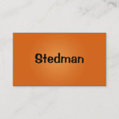 Carte De Visite Vert au néon lumineux et orange (Dos)