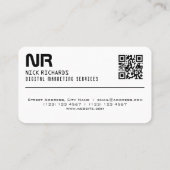 Carte De Visite Vert au néon professionnel de couverture de style (Dos)