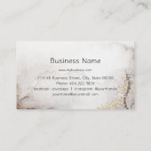 Carte De Visite Vert bio Or moderne et vert (Dos)