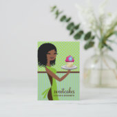 Carte De Visite Vert bleu de Cutie de 311 petits gâteaux (Debout devant)