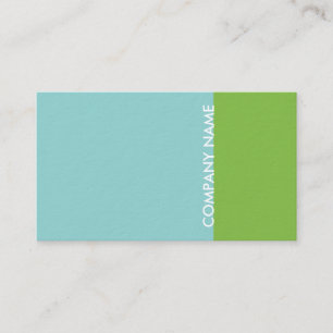 Carte De Visite Vert bleu moderne