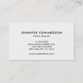 Carte De Visite Vert bleu moderne turquoise aquarelle professionne (Dos)