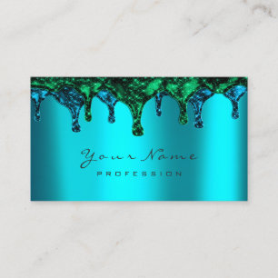 Carte De Visite Vert BluTeal d'océan de dépilage d'Epilation de