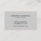 Carte De Visite Vert botanique chic moderne (Dos)