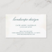 Carte De Visite Vert botanique moderne Eucalyptus Élégant (Dos)