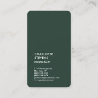 Vert céleste minimaliste Élégant Simple
