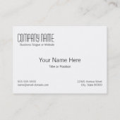 Carte De Visite Vert chic Chevron d'Aqua et monogramme fait sur (Dos)