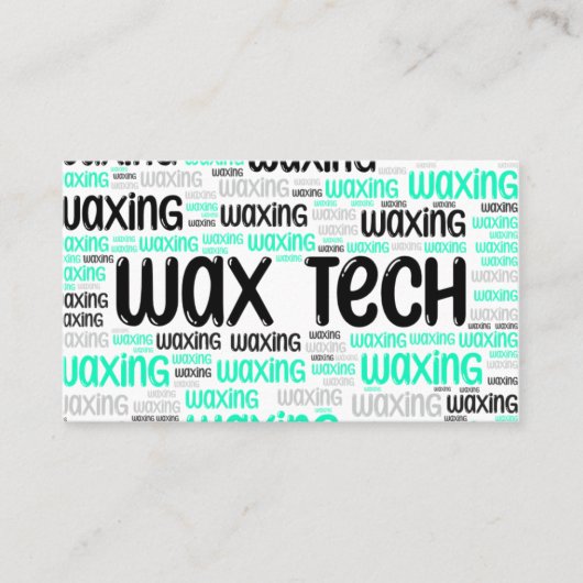 Carte De Visite Vert cire (Devant)