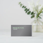 Carte De Visite Vert citron (Debout devant)