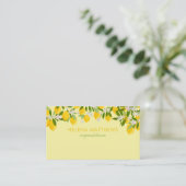 Carte De Visite Vert citrons moderne (Debout devant)