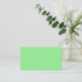 Carte de visite vert clair (Debout devant)