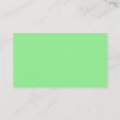 Carte de visite vert clair (Dos)
